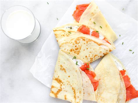 Savory Smoked Salmon & Cream Cheese Protein Crepes | GonnaNeedMilk