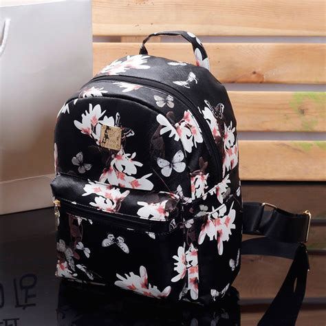 Women Cute School Bags Backpack Mini 2016 Fashion Back Pack Floral ...