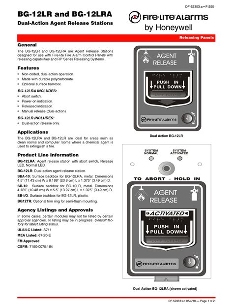 HONEYWELL FIRE-LITE ALARMS BG-12LR QUICK START MANUAL Pdf Download | ManualsLib