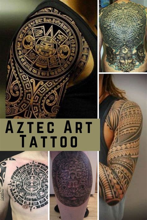 Aztec Art Tattoo Ideas & Meaning - TattooGlee | Aztec warrior tattoo, Aztec tattoo designs ...