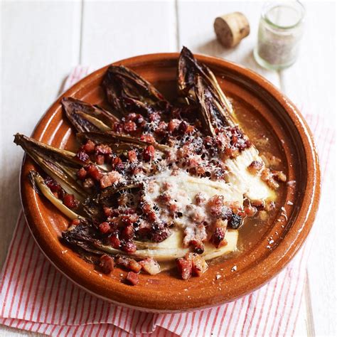 Braised Chicory with Crispy Bacon and Parmesan | Dinner Recipes | Woman ...