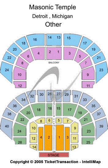 Masonic Temple Theatre Seating Chart | Masonic Temple Theatre Event ...