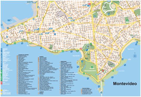 Mapas del Uruguay. Mapa de Montevideo. Enciclopedia online gratis.