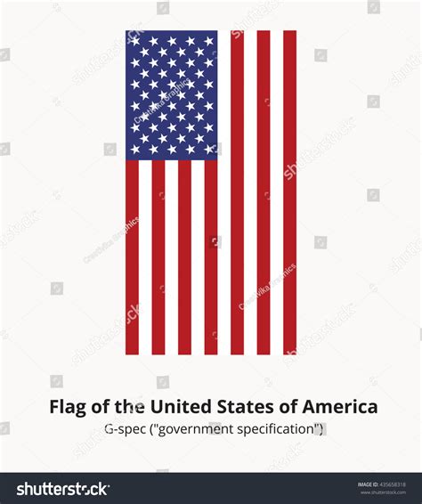 Usa National Flag Proportion 10 By: vector de stock (libre de regalías ...