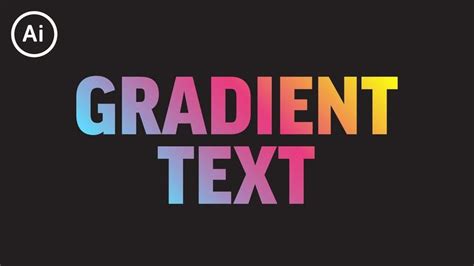 How to Add Gradient to Editable Text | Illustrator CC Tutorial ...