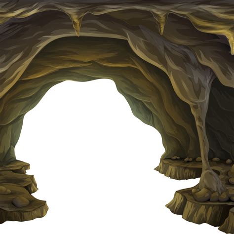 Cave Entrance Rocky Formations Underground Habitat Free PNG | PNG All