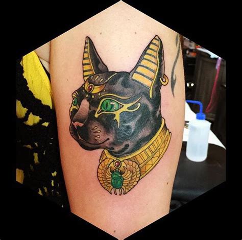 Egyptian cat tattoo done at high voltage tattoo. Egyptian Cat Tattoos, Egyptian Cats, Great ...