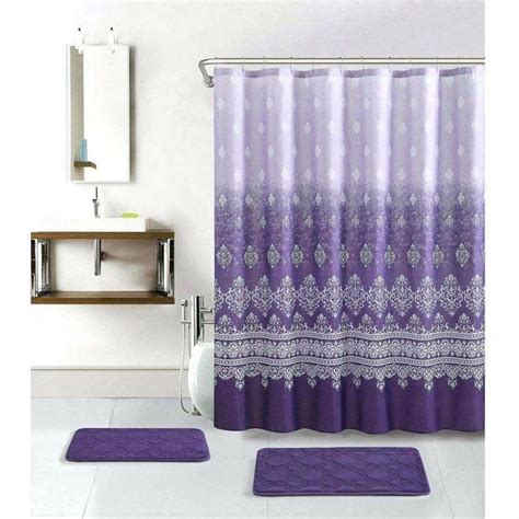 #bathroomfurnituregrey | Purple shower curtain, Purple bathroom accessories, Purple bathrooms