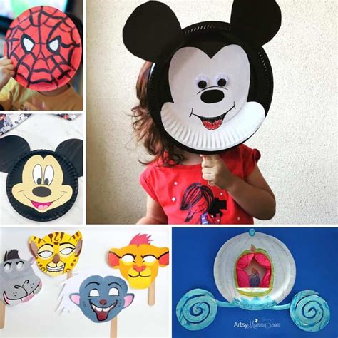 Cute and Fun Disney Character Paper Plate Crafts to Make with Kids