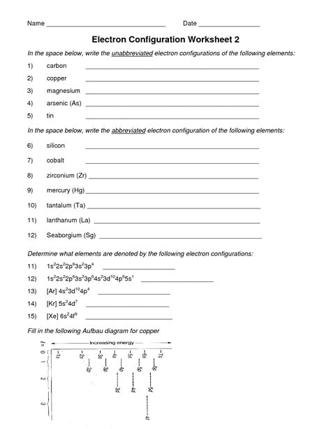 14 Electron Configuration Worksheet With Answers / worksheeto.com