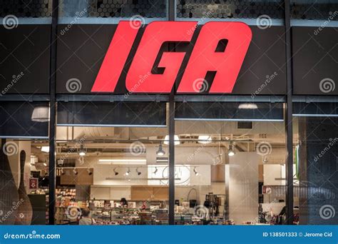 Ntrance Of An IGA Supermarket With Its Logo. Also Known As Independant Grocers Alliance, It Is ...