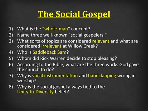 PPT - The Social Gospel PowerPoint Presentation, free download - ID:3124815