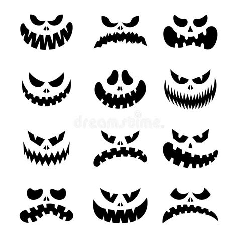 Pumpkin Faces Clip Art