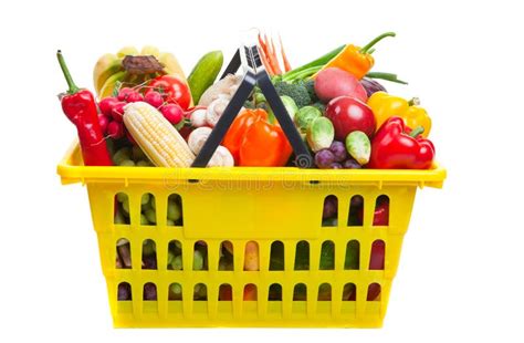 Fruit and Vegetables Basket Stock Image - Image of broccoli, group ...