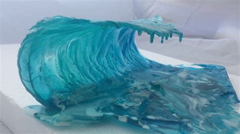 Resin Wave Sculptures in the creating process | Resin art, Resin sculpture, Water sculpture