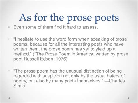 Prose Poetry Presentation