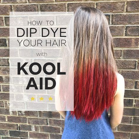 how to dip dye your hair with kool aid Short Dyed Hair, Dyed Hair Ombre ...