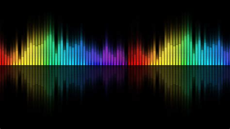 Download A Colorful Sound Wave Background With A Black Background ...