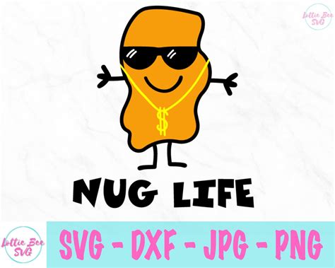 Nug Life Svg Chicken Nuggets Svg Cartoon Svg - Etsy