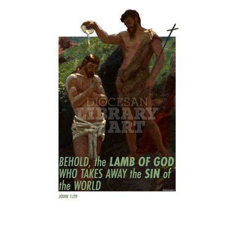 Diocesan Library of Art - Behold the Lamb of God Framed : Square