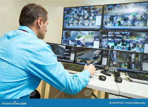 Security Video Surveillance Stock Photo - Image of executive, online ...