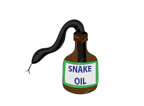 Premium Vector | A bottle of snake oil with a label that says snake oil.