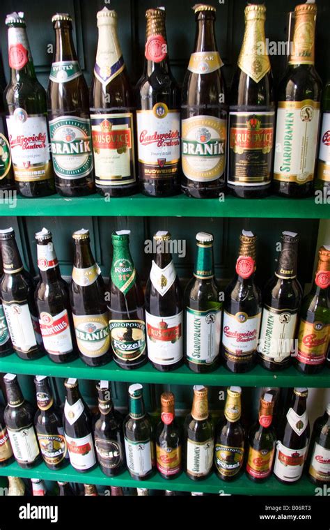 Beer bottles Prague Czech Republic Stock Photo - Alamy