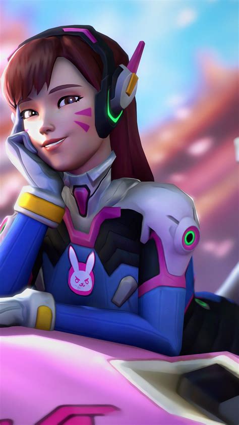 D VA Overwatch Logo Wallpaper