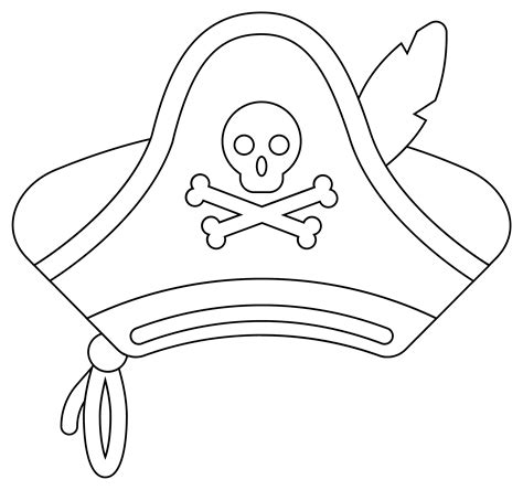 Pirate Hat coloring page - ColouringPages