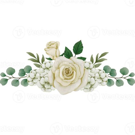 Flower white rose, floral bouquet Clip art Element Transparent ...