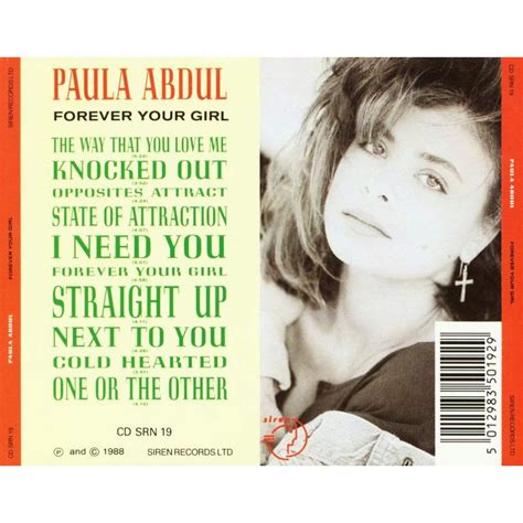 Forever Your Girl - Paula Abdul mp3 buy, full tracklist