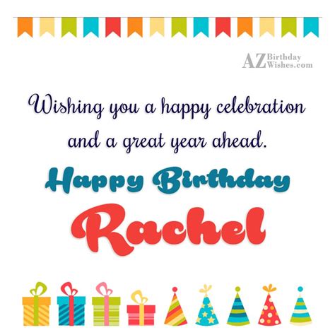 Happy Birthday Rachel