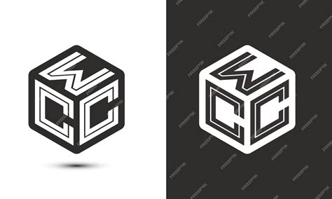 Premium Vector | Wcc letter logo design with illustrator cube logo ...