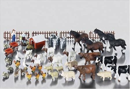 Siku - Farm 1:32 Scale - 50 Animals And Figures: Amazon.co.uk: Toys & Games