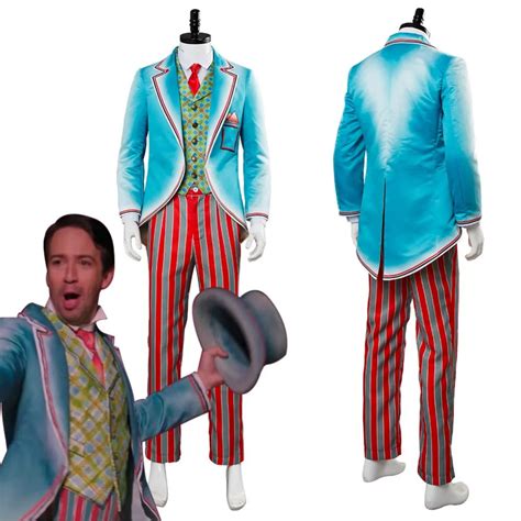 2018 Costume Mary Poppins Returns 2 JACK Royal Doulton Bowl Cosplay Costume Men Outfit Halloween ...