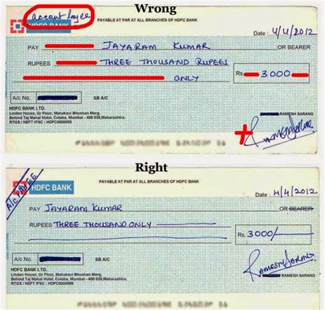 Correct Way of Writing Cheque to Avoid Fraud | Indian Stock Market Hot ...