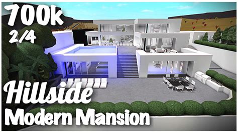 Hillside Mansion Modern [ (700k) Speedbuild 2/4 ] Bloxburg//ROBLOX - YouTube