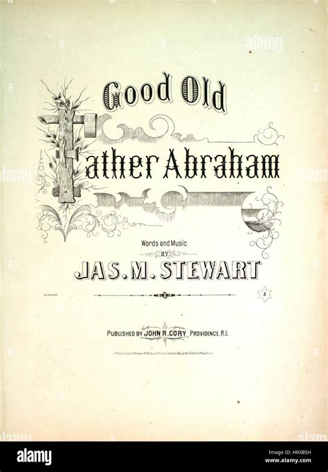 Father Abraham High Resolution Stock Photography and Images - Alamy