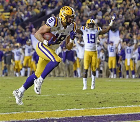 Former LSU tight end Foster Moreau drafted by Oakland Raiders in fourth round of NFL draft | LSU ...