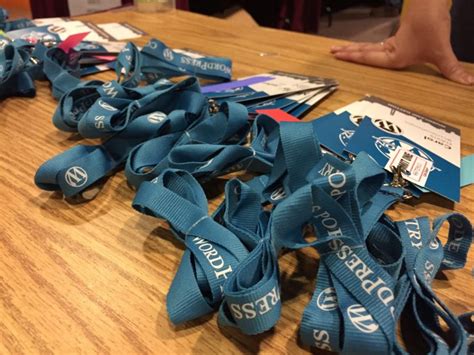 WordCamp lanyards - Photos from Chris Hardie