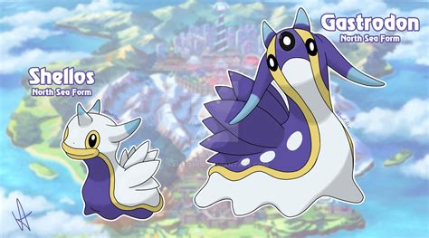 [FAKE] Shellos and Gastrodon (North Sea Form) by Santithur on DeviantArt