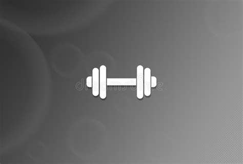 Dumbbell icon stock illustration. Illustration of silhouette - 262111976