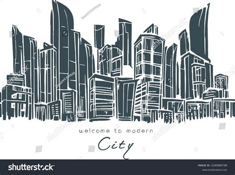 Cartoon City Skyline One Color: Over 75 Royalty-Free Licensable Stock ...