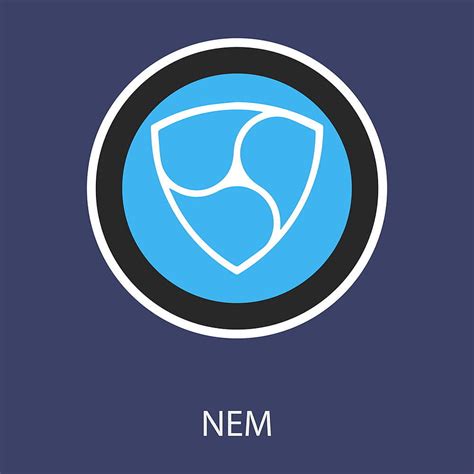 Nem accepted sign emblem crypto currency golden vector eps ai | UIDownload