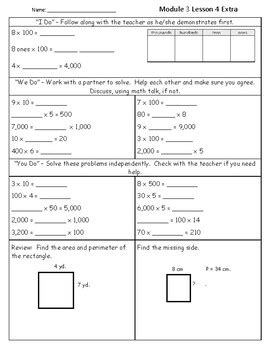 Eureka 4th Grade Module 3 Extra Practice by Mathgeek315 | TpT