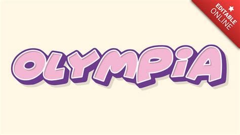 Olympia | Text Effect Generator