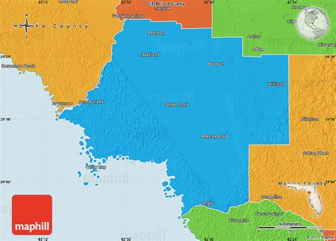 Political Map of Levy County