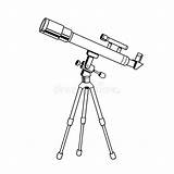 Telescope Coloring Stock Illustrations – 474  sketch template