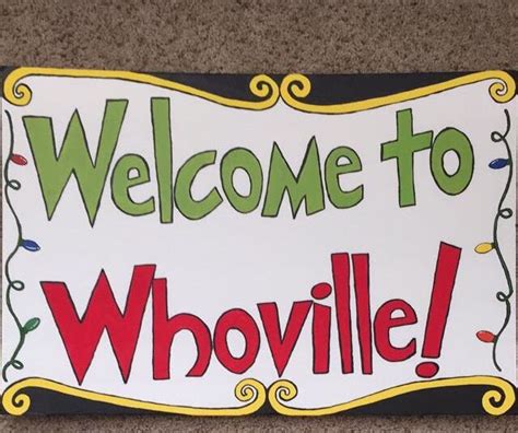 Welcome To Whoville Sign Printable