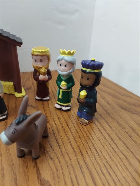 Hobby Lobby Kids Christmas Nativity Set Manger Scene Figures Lot Of 11 | eBay